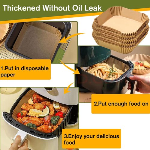 Cosori Small Air Fryer Liners - Disposable Mini Liners for 2.1QT & 3QT Fryers | 5.5 Inch Size