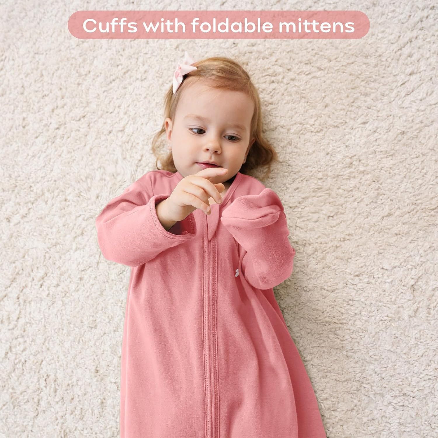 Yoofoss Baby Sleep Sack - 100% Cotton Long Sleeve Wearable Blanket for Infants 6-12 Months | 2-Way Zipper, Lightweight