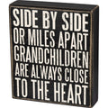 Primitives by Kathy Box Sign, 6" x 7", Grandchildren are Close to The Heart
