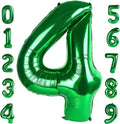 40 Inch Dark Green Number 4 Balloon | Perfect for Birthdays, Graduations, and Weddings