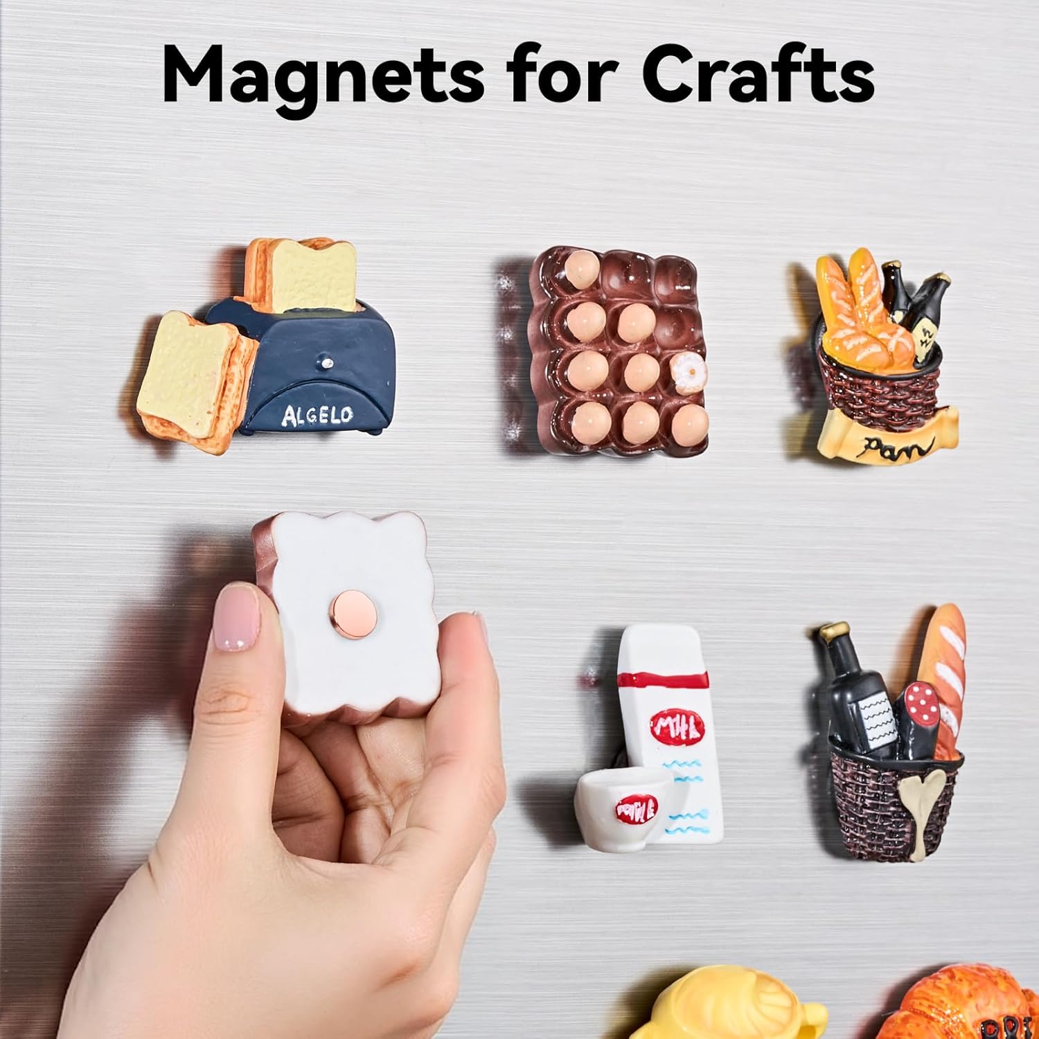SMARTAKE 45 Pcs Neodymium Refrigerator Magnets - Small Round Multi-Use Magnets for Home, Office & School | Rose Gold