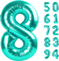 Teal Blue Number 8 Balloon - 40 Inch Birthday Decoration for Girls | Perfect 8th Birthday Party Supplies