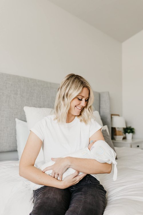 Copper Pearl Large Premium Knit Baby Swaddle Receiving Blanket Skye