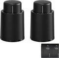 Wine Stoppers Vacuum, Reusable Silicone Wine Bottle Stopper Wine Saver Wine Preserver with Date Dial, Best Christmas and Birthday Gifts - 2 Pack