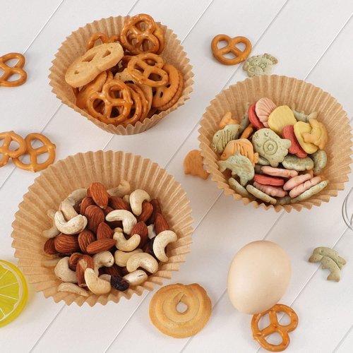 Caperci Jumbo Cupcake Liners - 300-Count Natural Muffin Baking Cups | Upgraded Grease-Proof, No Smell