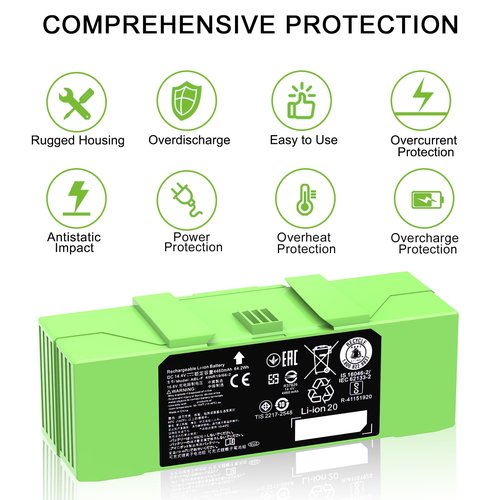Dentsing ABL-F Battery for iRobot Roomba i7 i7+ j7 j7+ 7158 7150 7550 7558 i3 i3+ 3150 i4 i4+ 4150 i8 and e5 e6 e5150 e6198 Replacement Battery for Roomba i & e & j Series 4460mAh 14.4V