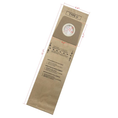 CF Clean Fairy 20Pack Vacuum Cleaner Paper Bags Compatible with Dirt Devil Royal Type U Uprights Replacement for 3920047001 3920048001 & 3920750001
