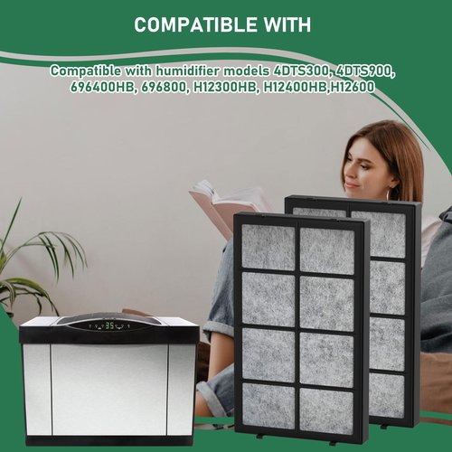 Carmerny 1051 Humidifier Air Filter Compatible with AIRCARE 1051 Evaporative Humidifier Essick Air Part # 1051-Models 4DTS300, 4DTS900, 696400HB, 696800, H12300HB, H12400HB, and H12600, 2 Pack