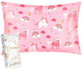 Miss Adola 1 Pack Kids Pillowcase - 30"x20" Queen Size Silk Pillowcase for Hair and Skin Silky Pillow Case Cute Cartoon Kawaii Fun for Girls Teens, Rainbow Unicorn