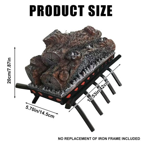 DAINIQUKANHAI Electric Fireplace Logs Realistic Flame Effect Candle LED Flame Light USB Powered Electric Fireplace Remote Control Fireplace Placement Home Decoration 12.4*5.91*7.87 In No Heat Function