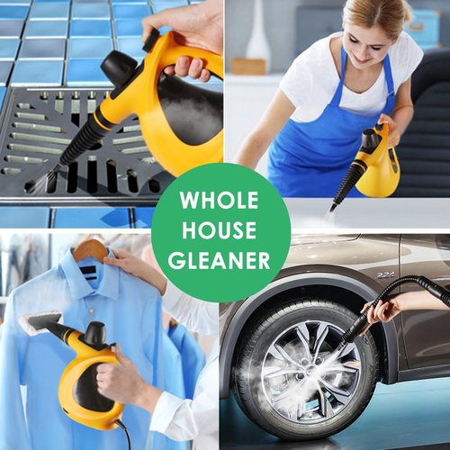 Handheld Pressurized Multi-Surface Steam Cleaner, Ease of Cleaning 100% Chemical-Free Steam Cleaner for Home with 11pcs Accessories, Portable Steamer for Deep Cleaning Tile, Grout, Window, Couch,Car