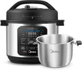 Midea 10-in-1 Electric Pressure Cooker - Versatile Slow Cooker, Steamer & Sous Vide | 6 Quart Stainless Steel Pot