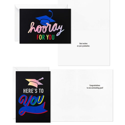 Hallmark Graduation Cards Bulk Assortment, Celebrate (36 Cards and Envelopes, 6 Designs)