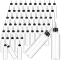 Irenare 150 Pcs 4 oz Plastic Squeeze Bottles Bulk Hair Oil Applicator Bottles Boston Empty Squeeze Condiment Bottle with Twist Top Cap Leak Proof for Liquids Oils Art Crafts Household Kitchen (Clear)