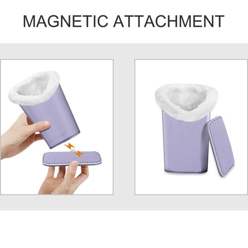 FINTIE Plush Lined Eyeglasses Holder, Glasses Stand Case, Anti-scratch Glasses Storage Organizer for Desk, Nightstand, Office, Lilac Purple