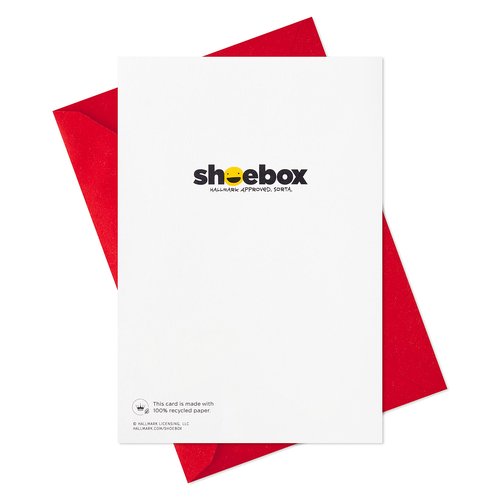 Hallmark Shoebox Funny Boxed Christmas Cards Assortment, Festive Cartoons (4 Designs, 24 Cards with Envelopes)