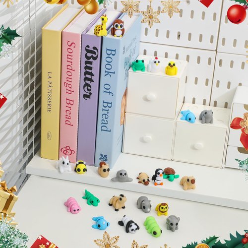 Advent Calendar 2025 Mini 3D Printed Animals Set, 24 Days Christmas Countdown Calendar, 3D Printed Animal Articulated Flexible Fidget Toy, Cute Tiny Animals for Boys Girls Christmas Party Favors Gifts