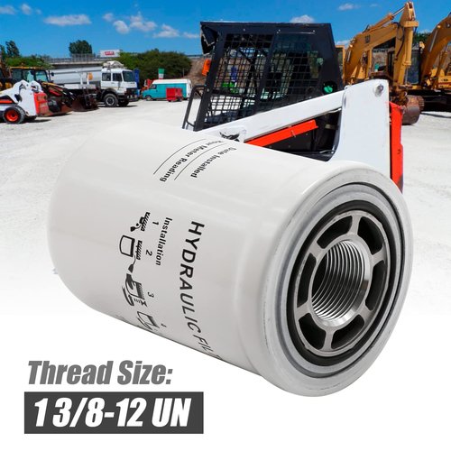 UOIENRT 6661248 Hydraulic Oil Filter Compatible With Bobcat 553 653 763 773 853 864 953 Repalces 6599543 6630977