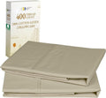 California Design Den King Pillowcase Set - 400 Thread Count, 100% Cotton, Soft & Breathable - Beige