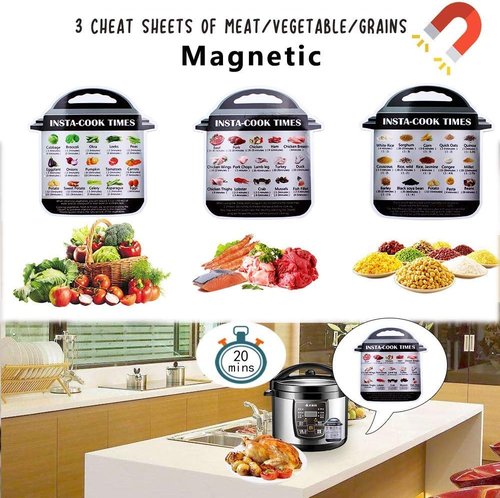 Instant Pot Accessories - 73 PCS Set for 5/6/8 Qt Pressure Cooker | Includes Steamer Baskets & Non-Stick Pan