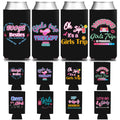 HAPPARTY Black Weekend Trip Theme Slim Can Cooler Sleeves 8Pcs, Weekend Bottle Can Beverage Cold Drinking Holder Sleeves for Birthday Bachelorette Girl Trip Party Favor Gifts
