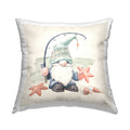 Stupell Industries Summer Beach Fishing Gnome Holding Starfish Design by Janelle Penner