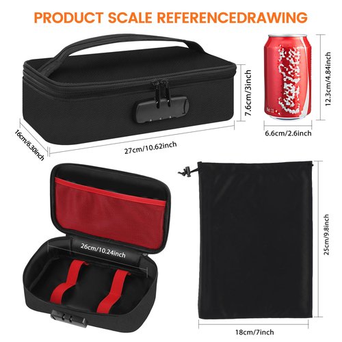 JINXOLET discreet lockable storage toy bag box organizer container