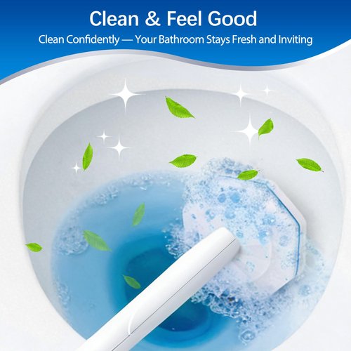 36 Count Toilet Wand Refills Compatible with Clorox Toilet Wand, Disposable Toilet Brush Heads, 5X Cleaning Power, Tear-Resistant, Fresh Scent