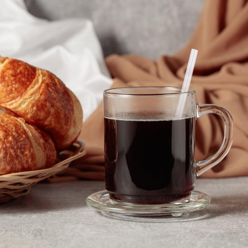 [500 Pcs] 5 Inch Clear Drinking Straws - 0.24'' Diameter Disposable Plastic Straw for Coffee and Cocktail, Short Straws for Bar,Cafe,Club,Kitchen