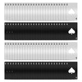 100 Pack Ace of Spades Bottle Opener - Bulk Metal Credit Card Beer Opener, Poker Card Wallet Opener for Party Favor, Wedding Favor, Groomsmen Bridesmaid Gift (Black & Silver)