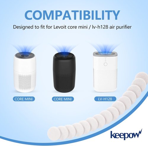 KEEPOW Aroma Pads Refills - 30 Pack Compatible with LEVOIT Core Mini Air Purifier | Essential Oil Replacement Pads