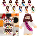 Skiennix Mini Jesus Figurines - 100 Pcs Colorful Jesus Loves You Figures for Crafts & Gifts | 10 Colors