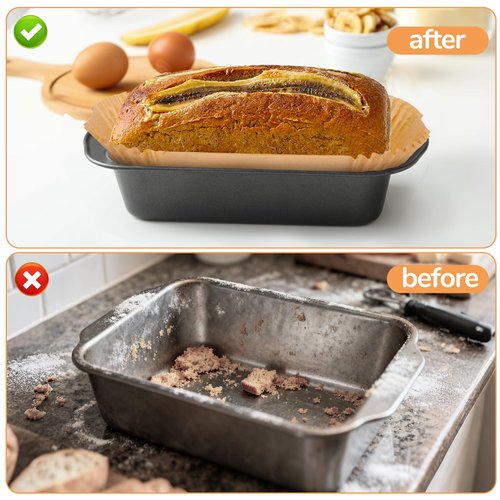 Loaf Pan Liners,2lb Loaf Pan Liners for Baking Bread 9x5, Loaf Pans Parchment Liners,150pcs Non-Stick Parchment Paper for Loaf Pans,Loaf Liners for Baking,Inner Dimensions are 7.5 x 3.5 inches