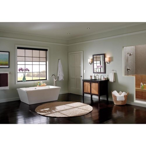 DELTA FAUCET Rubber Limited 75925-SS Trinsic 24 in. Double Wall Mount Towel Bar Bath Hardware Accessory in Stainless Steel