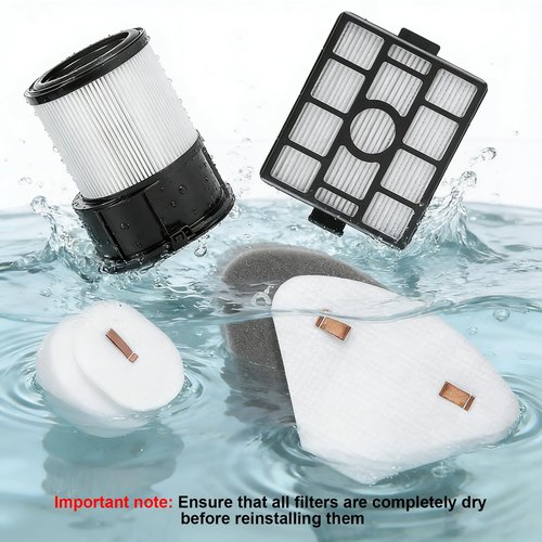 IP3251 IP3253 Filter for Shark PowerDetect Clean & Empty Cordless Stick Vacuum with Auto-Empty System, Complete Filter Replacement compatible with Shark IP3150, IP3251, IP3253, IP3124, IP3256, IP3251C