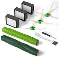 iRobot Replacement Parts - Dual Multi-Surface Rubber Brushes & HEPA Filters for E, I, J Series | Combo i5, j5