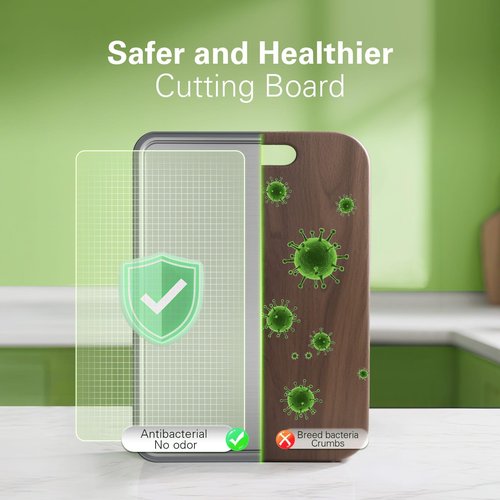 Stainless Steel Cutting Board 16''×11'', Double Sided 304 Steel Cutting Board for Meat, Vegetables & Fruits, Heavy Duty Rust-Resistant Chopping Board for Kitchen with Juice Groove on Both Sides