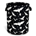 Goth Bats Laundry Basket Halloween Foldable Oxford Cloth Funny Tote Bag Laundry Hamper Clothes Storage Bucket Organizer For Bathroom/Laundry Storage/Bedroom Storage Basket 17.7x13.7Inch