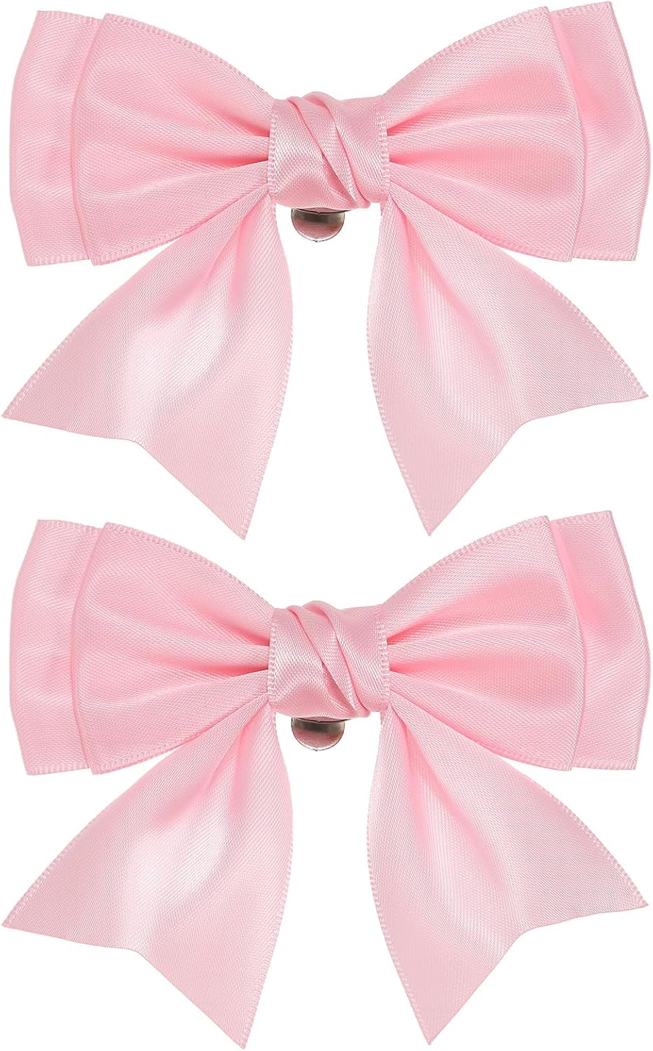 PATIKIL Bow Shoe Clips - Elegant Satin Detachable Bowknot Embellishments | 2 Pcs, Pink for Weddings & Parties