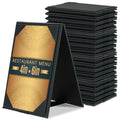 AMGSH 4" × 6" Table Tents, Leatherette PU Leather Double-Sided Menu Holders Menu A-Frame Sign Holders, 2 Side Menu Covers for Restaurant Coffee Cafe Bar Drink Dessert 20 Pack