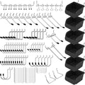 Skiennix 121-Piece Pegboard Hooks Set - Durable Metal Accessories for Organized Tool Storage
