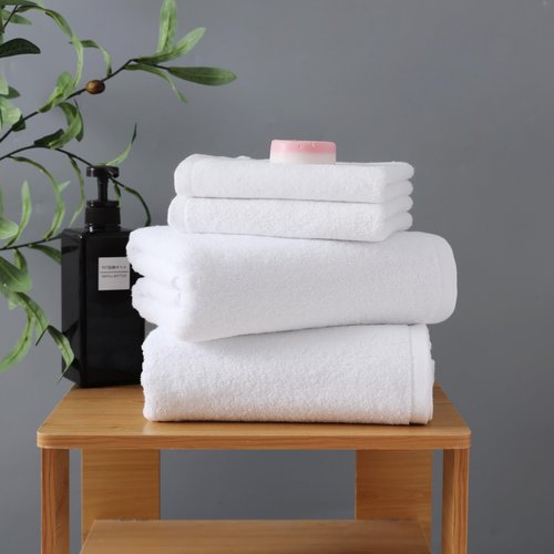 Towels Pack of 1 Bath Towels 27 x 55 Inches, White Soft Cotton Terry Towel with Quick Dry & Highly Absorbent, Perfect Extra Large Bathroom Shower Towels (White, 27 x 55 inch - 1 Pack)