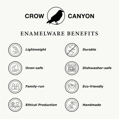 Crow Canyon Home Enamelware Tumbler, 14 ounce, Red/White Splatter (Set of 4)