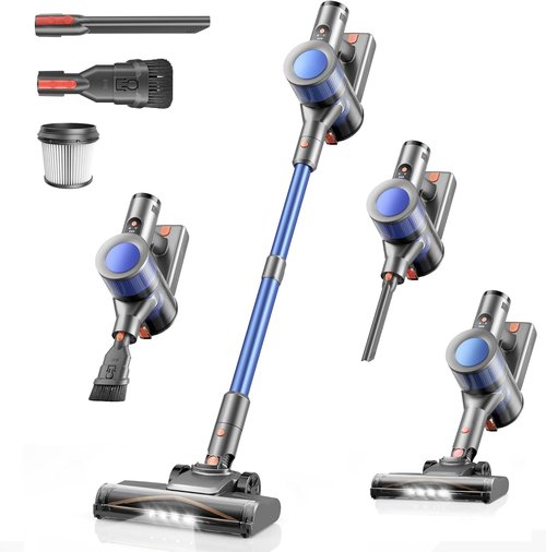 Dzaki Cordless Vacuum Cleaner - Powerful 50KPA Suction with Smart LED Display | Lightweight & Rechargeable for Home & Pet Hair