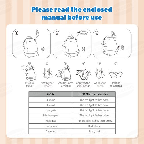 UNEEDE Capybara Soap Dispenser, Automatic Touchless Foaming with Advanced Sensor, IP7 Waterproof, Portable & Wall Mount Rechargeable, 9.5oz/280ml, Cute Soft Silicone Design for Bathroom, Decor Gifts