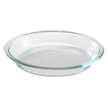 Pyrex Glass Bakeware Pie Plate 9" x 1.2" Pack of 2 - Clear - Original Genuine Pyrex - Made in the USA