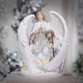 Braxio Christmas Decorations - Indoor Nativity Angel Set | Holy Family Tabletop Scene, 10x6.5x12.4 Inch