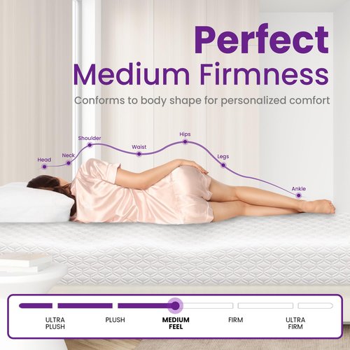 GAESTE 8 Inch Twin Cooling Gel Memory Foam Mattress for Cool Sleep Medium Firm CertiPUR-US Certified Foam, Mattress in a Box Pressure Relief Removable Cover No Fiberglass (Twin, 8 in)