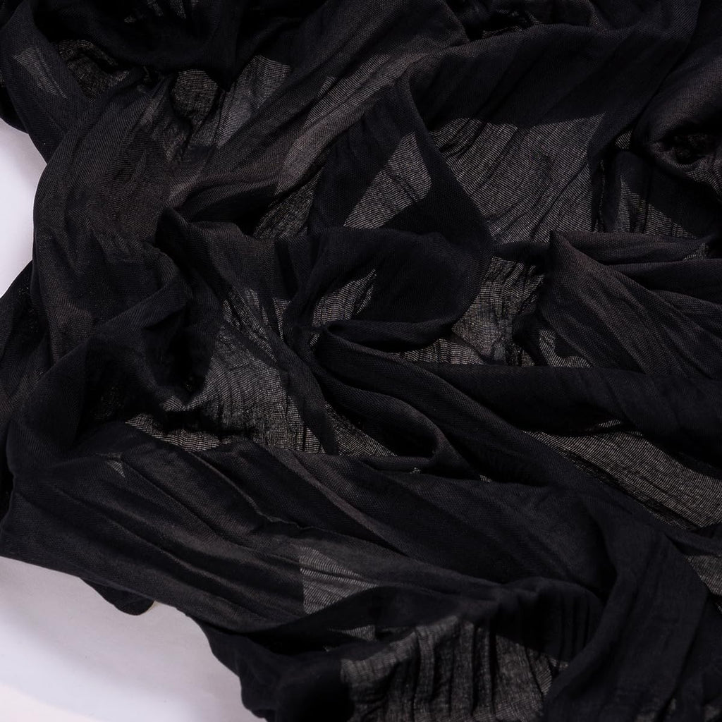 Socomi Cheesecloth Table Runner - 6pcs Black Boho Rustic Gauze | 120 Inch for Weddings & Events