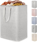 Lifewit Laundry Basket - 80L Collapsible Hamper with Reinforced Handles | Waterproof Grey Design